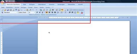 Microsoft Office Word 2007 Klassische Ansicht Ohne Tatütata