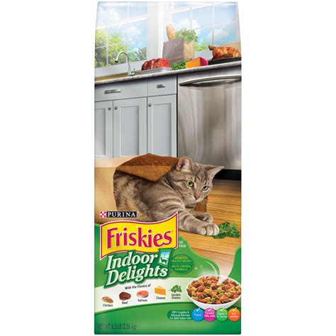 Friskies Indoor Dry Cat Food, Indoor Delights - 6.3 lb. Bag - Walmart.com
