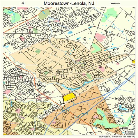 Moorestown Lenola New Jersey Street Map 3447895