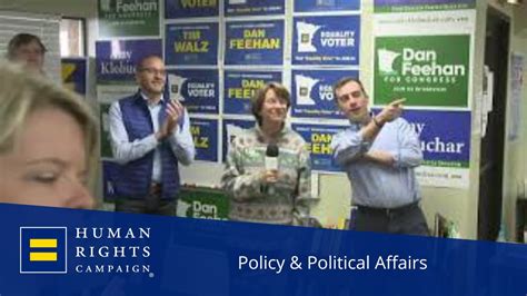Hrc President Chad Griffin Joins Dan Feehan With Sen Klobuchar To