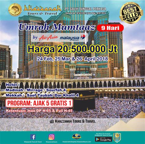 Paket Umroh Maret 2018 Jadwal And Harga Murah Disini Khazzanah