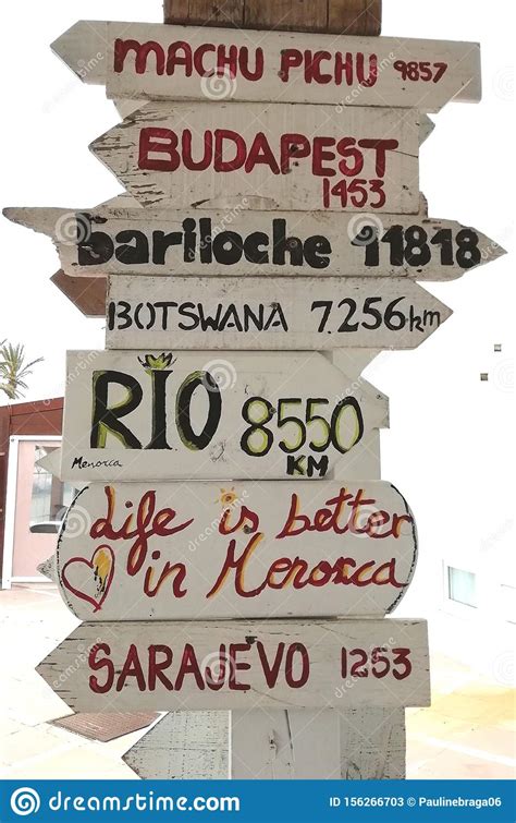 Travel Signs For Different Cities In The World Editorial