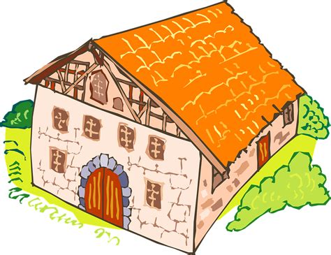Stone House Clipart