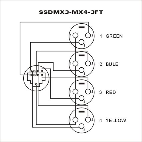 Rj45 Dmx Adaptor Snake 3 Pin Male Tj Lighting Ltd