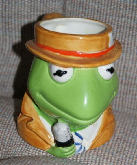 Kermit The Frog Mug Cup Reporter Muppet News Fast Shipping 1970s New