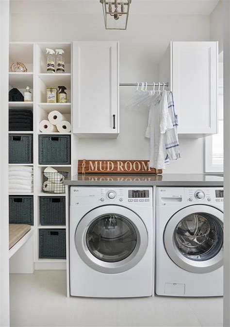 For small laundry rooms, find laundry room cabinets specifically designed to fit around washers and dryers. Cabinets and Drying Rack Over Washer and Dryer ...