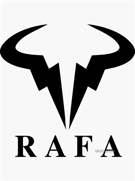 Rafa Rafael Rafa Nadal Raging Bull Logo On White Sticker For Sale By