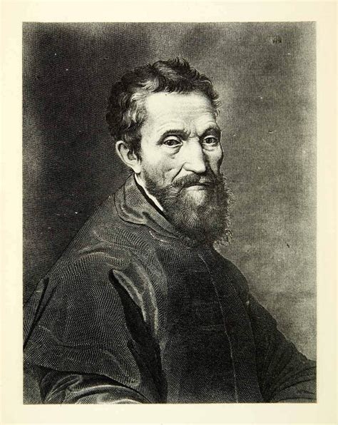 1878 Photogravure Michelangelo Self Portrait High