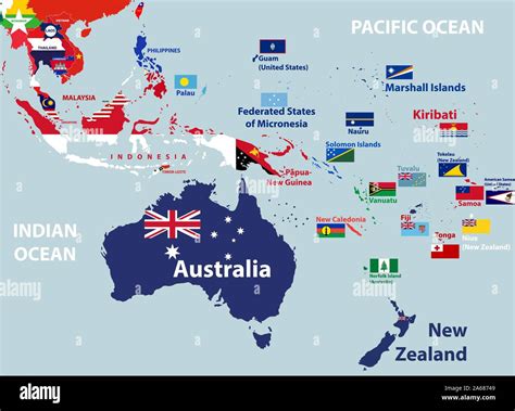 Continente De Oceania Y Sus Paises