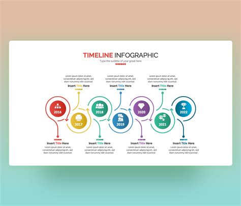 Free Timeline Infographic PowerPoint slide with Circular Design | Premast