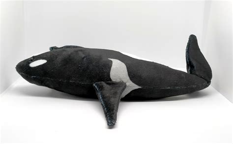 Transient Orca Killer Whale Plushie Dolphin Plush Male Etsy