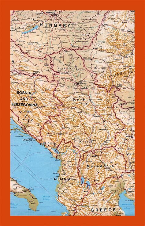 Political Map Of And Macedonia Maps Of Macedonia Maps Of Europe