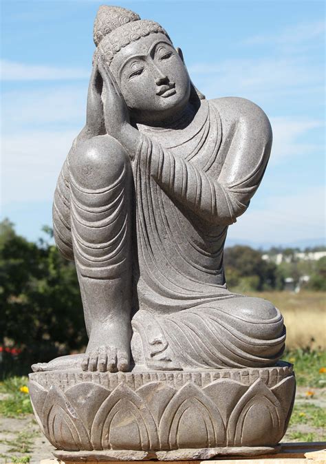Sold Stone Namaste Dreaming Garden Buddha Statue 34 113ls580 Hindu