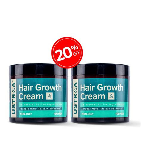 The biotin in this product absorbs into the scalp for immediate. Ustraa Hair Growth Cream | 66% Reduction in Male Pattern ...