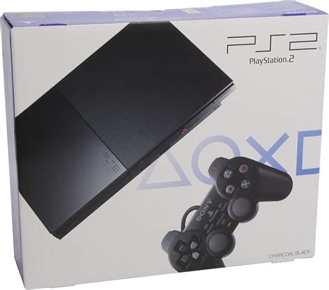 Playstation 2 Ps2 Console Slim Zwart Incl Dual Shock Controller