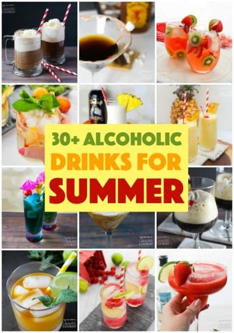 30 Alcoholic Drinks For Summer Slushies Mixers Ice Cream And More