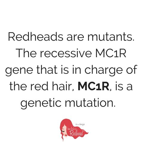Red Hair Why The Mc1r Gene Really Is A Genetic Mutation Red Hair Facts Red Hair Redhead Facts