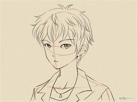 How To Draw A Manga Face Male Cartoon Drawings Face