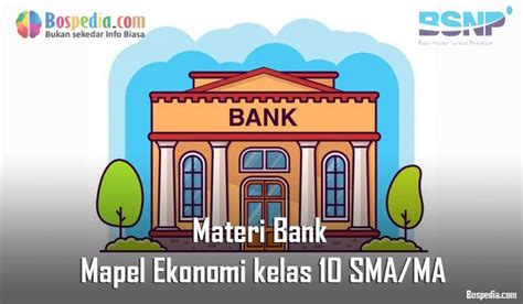 Materi Bank Mapel Ekonomi Kelas 10 SMA MA Bospedia