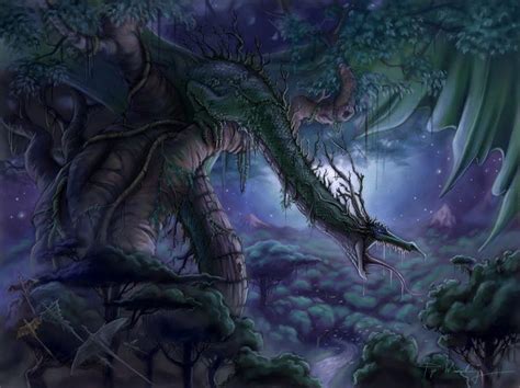 Piyas Studio Forest Dragon Dragon Pictures Dragon Artwork Dragon