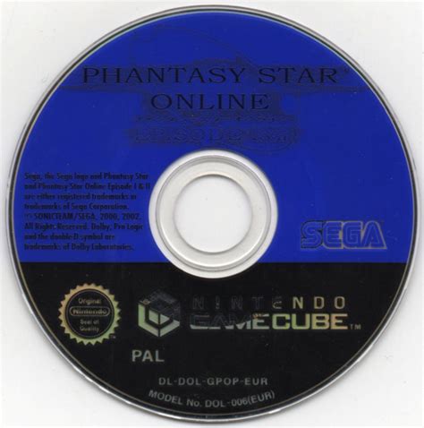 Phantasy Star Online Episode I And Ii 2002 Gamecube Box Cover Art