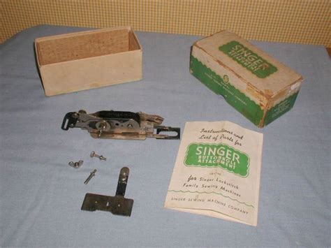 Singer Sewing Machine Buttonhole Attachment For Sale In My