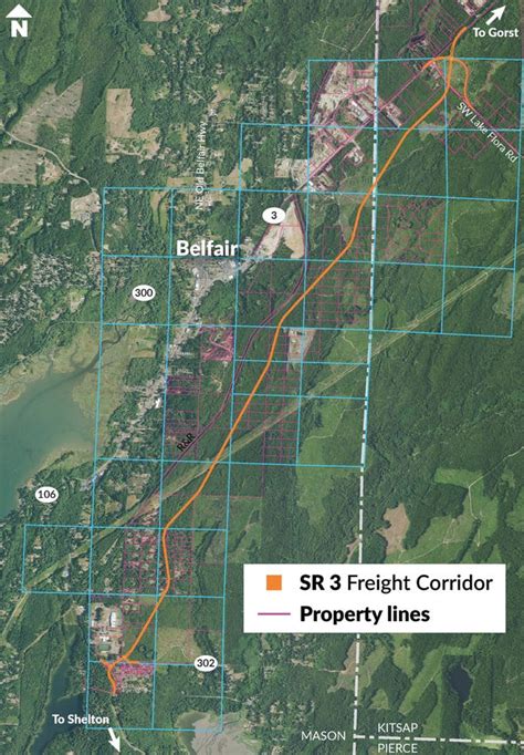 Map Released With Parcels Wsdots Belfair Bypass Project May Acquire
