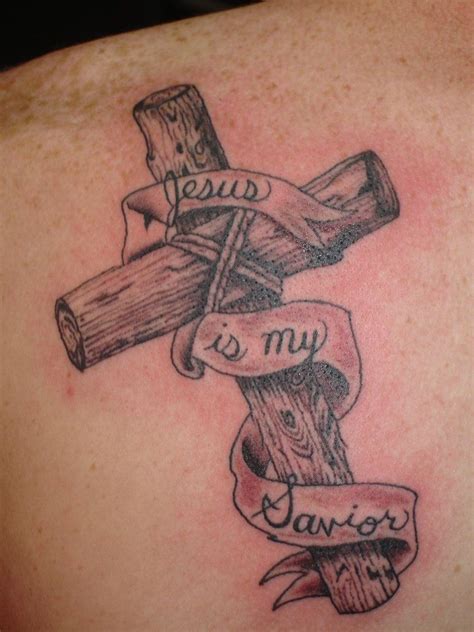 Christian cross tattoos are very popular and available for different body parts in different colors and designs. Wooden Cross Tattoos - Designs and Ideas | graffiti art ...