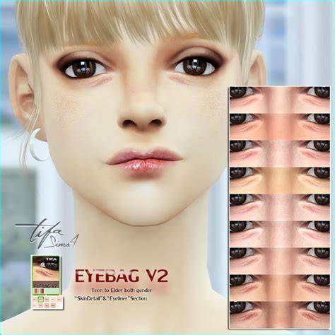 Sims 4 Ccs The Best Eyebag By Tifa Sims Eyebags