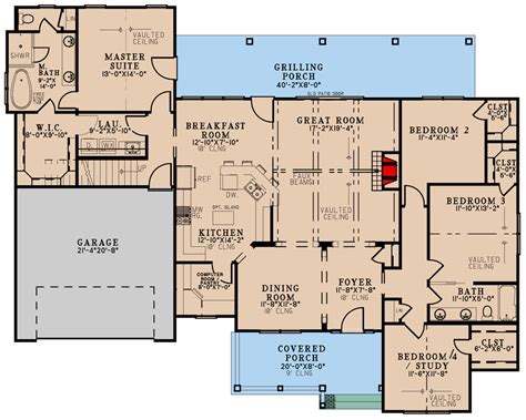 Square Foot Modern Farmhouse Plan With Bedrooms And Optional