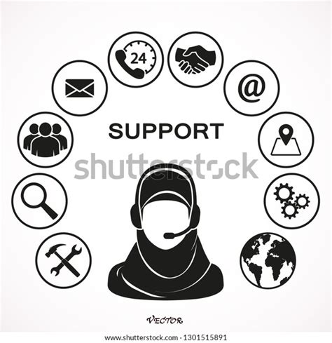 24h All Time Customer Support Center Stock Vector Royalty Free