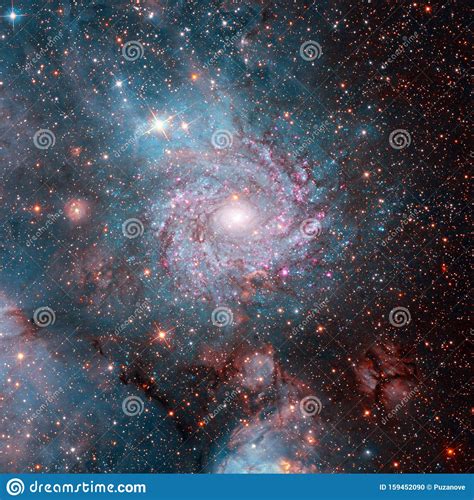 Universe Filled With Stars Nebula And Galaxy Stock Photo Image Of