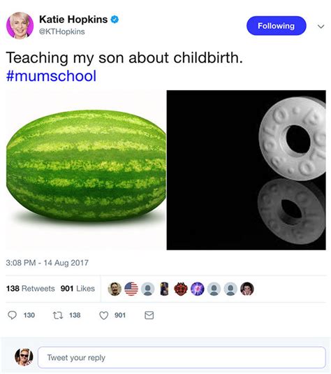 Katie is a quick wit and highly entertaining speaker. Katie Hopkins Twitter shocks fans with vagina diagram ...