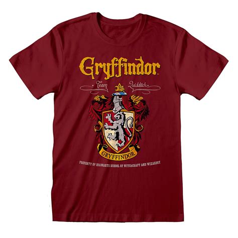 Harry Potter Gryffindor Red Crest Official Tee T Shirt Fruugo Us