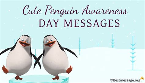 Penguins shout their love for each other by screaming it out loud. Cute Penguin Awareness Day Messages | Penguin Love Quotes