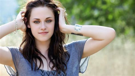 wallpaper face women model long hair brunette celebrity actress bracelets kristen