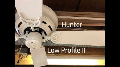 Hunter Low Profile Ii 42 Ceiling Fan Youtube