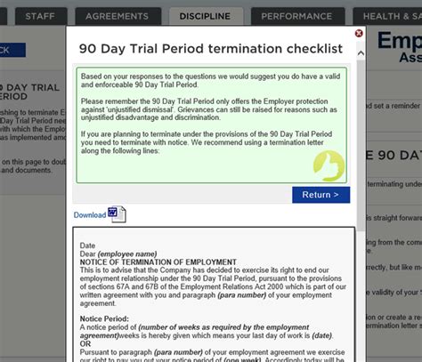 Day Trial Period Employers Toolbox