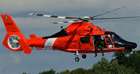 Eurocopter Mh 65d Hh 65 Dolphin Helicopter Coast Guard Guard