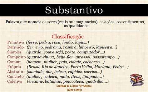Cantinho Da Língua Portuguesa Estudo Do Substantivo