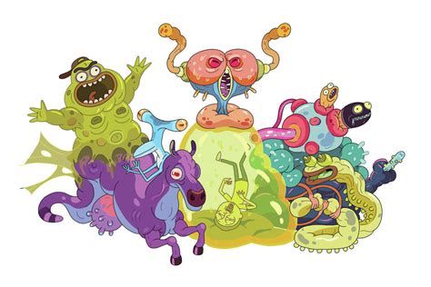 Poster Bilde Rick And Morty Monsters Merchandise Europosters