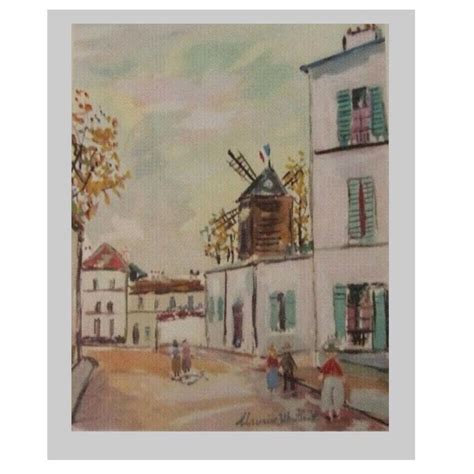 Maurice Utrillo A Montmartre 11 X 9 Inches Ebay Famous Art