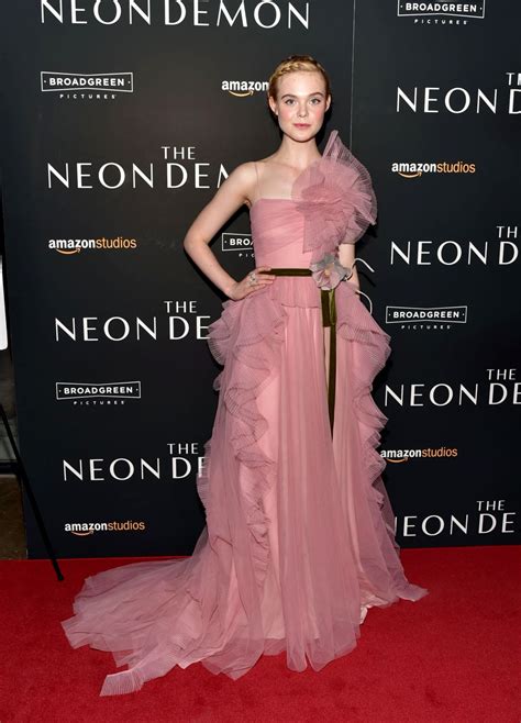 Elle Fanning At ‘the Neon Demon Premiere In New York 06222016