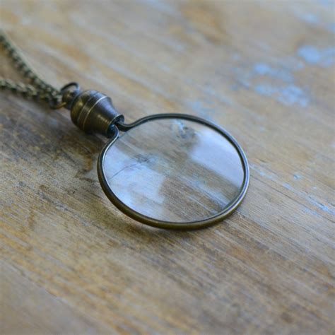 Small Monocle Necklace Vintage Style Functional WORKING