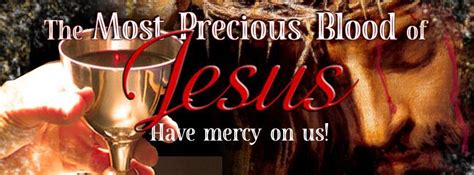 July Month Dedicated To The Most Precious Blood