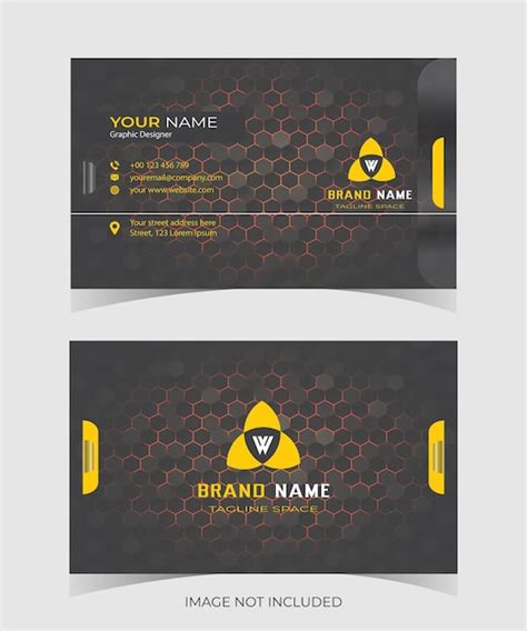 Premium Vector Professional And Standard Business Card Design Template