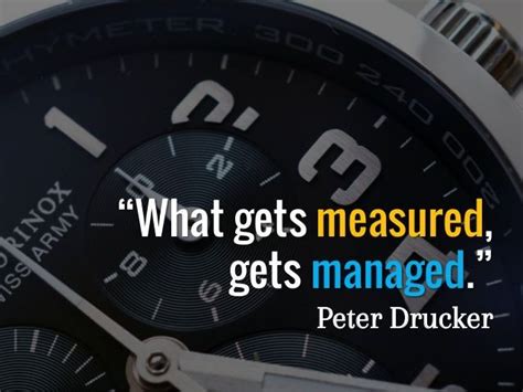 Share peter drucker quotations about management, business and decisions. What gets measured, gets managed. Peter Drucker ...