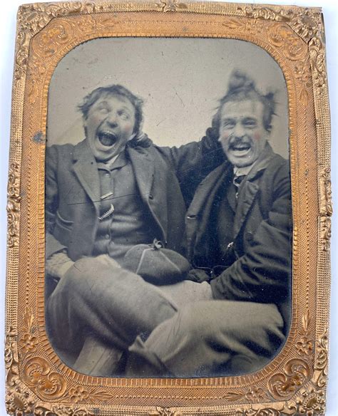 Rare Smiling Portrait Antique Tintype Photograph