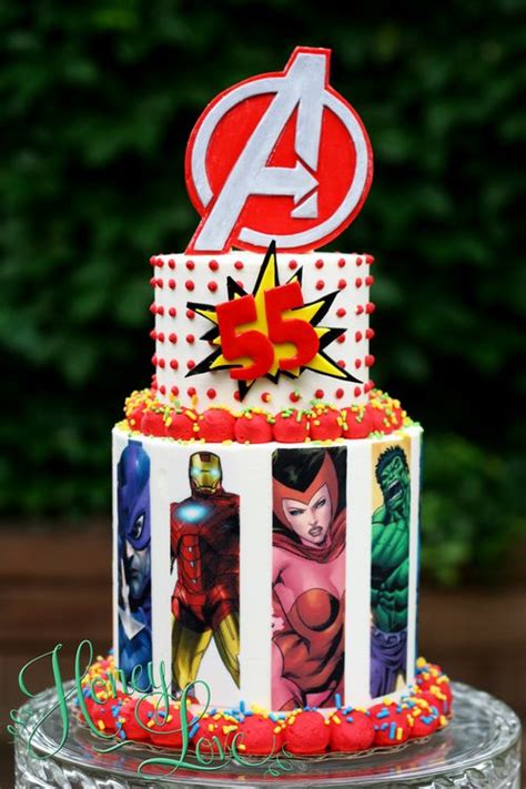 Custom Party Cakes Avenger Cake Captain America Birthday Cake Boy