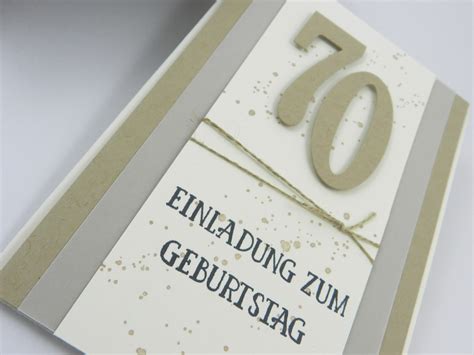 Diy, „do it yourself also tu es selber nennt man diese art der selbstverwirklichung. Stempelhandwerk: Einladungskarten zum 70. Geburtstag...